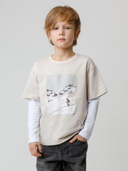 Футболка Crockid хлопок бежевый