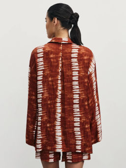 Рубашка из вискозы с принтом / Zarina  фото 5