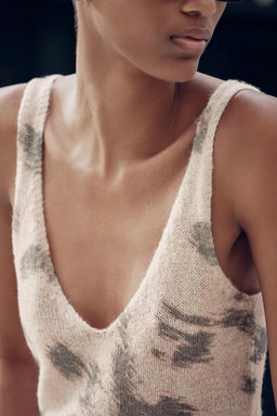 JACQUARD KNIT TOP - Zara фото 6