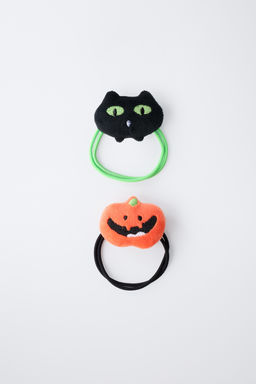 TWO-PACK OF PUMPKIN AND CAT HAIR TIES - Zara фото 4