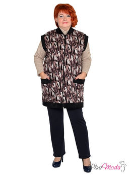 Жилет Модель №1382 размеры 44-84 - Plusmoda фото 5