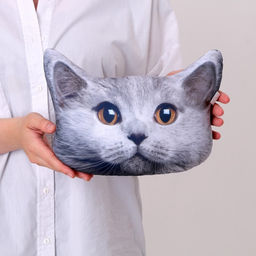 Подушка декоративная антистресс, кот «Британец»