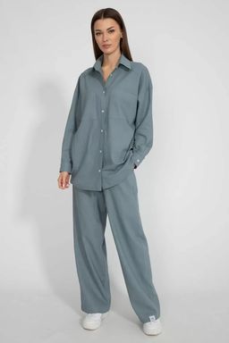 Льняная рубашка 4073 - Kivviwear фото 4