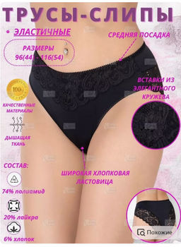 Т045 трусы черный