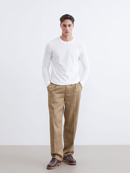 Bisiklet Yaka Uzun Kollu Erkek Ti??rt