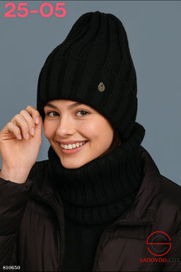 Набор 2в1 шапка внутри подкладка флис - Bruno фото 7