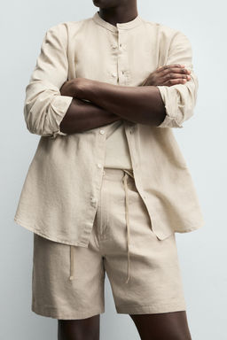 COTTON - LINEN SHIRT - Zara фото 5