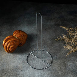 Держатель для бумажных полотенец настольный Доляна, 13.5×13.5×28 см, хромированный