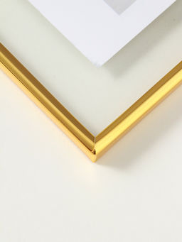 Фоторамка для фото 15×15 см «Лофт», золото гальваника, металл, 1.2×15.5×15.5 см