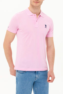 Мужская светло-розовая базовая футболка - U.s. polo assn фото 7