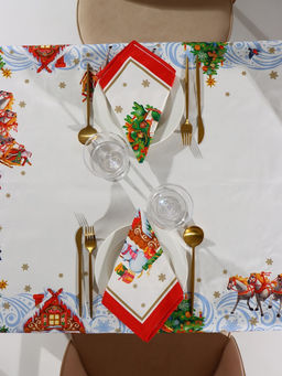 Набор новогодний «Этель. Новогодняя сказка»: скатерть 150×110 см ±3 см, с ГМВО, салфетки 40×40 см, 4 шт.