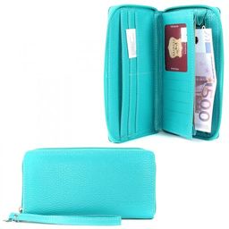 Портмоне женское Premier-S-39 н/к, 4 отд, 9 карм, бирюза флотер (325) 207341