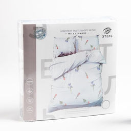 Постельное бельё Этель 1.5 сп Wild flowers 143*215 см,150*214 см, 70*70 см 2 шт  фото 12