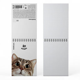 Цена за 4 шт. Блокнот на спирали ErichKrause Котики, А6, 80 листов, клетка_MIX-PACK  фото 7