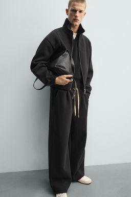 PANTAL?N JOGGER T?CNICO PLIEGUES / Negro - Zara фото 6