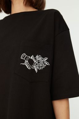 Mor Nak?sl? Relaxed/Rahat Kesim Bisiklet Yaka Midi Orme Elbise TWOSS21EL0175 - Trendyolmilla фото 11