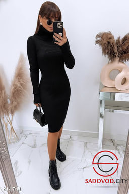 Платье женское однотонное