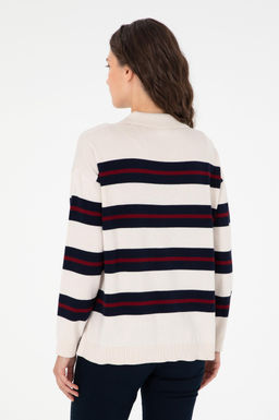 Женский кремовый свитер Неожиданная скидка в корзине - U.s. polo assn фото 5