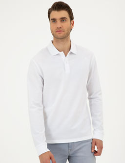 Beyaz Slim Fit Basic Sweatshirt - Pierre cardin фото 3