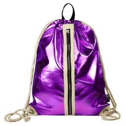 Сумка-мешок арт.60688/ 25 ФИОЛЕТОВАЯ (36х48 см, полиуретан, 1 отделений (-я), шнурок, ПЭТ-пакет)