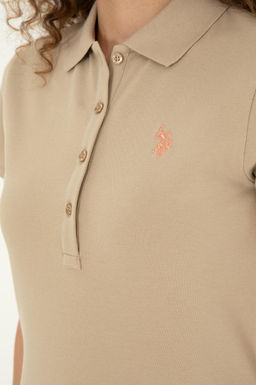 U. S. Polo Assn / Женская базовая футболка светло-хаки - U.s. polo assn фото 14