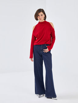 Dik Yaka Kad?n Triko Kazak