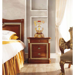 Часы-светильник "Ретро телефон", красный, с будильником, 28.5 х 18 х 18 см