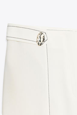 CONTRAST STITCHING TROUSERS WITH BELT LOOPS - Zara фото 8