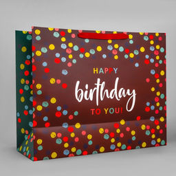 Пакет подарочный ламинированный, упаковка, «С днём рождения», XL 49 х 40 х 19 см