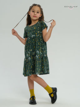 Платье Тия горчичные ветки - Sovalina фото 8