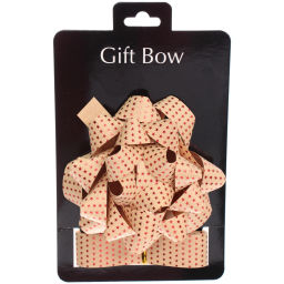 Цена за 2 шт. Набор для декорирования "Звездное небо" бант 2см, лента 2,5см (3м), Шампань/Красный