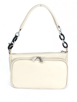 Сумка женская натуральная кожа RM-8011Е, 2отд, плечевой ремень, бежевый SALE 264374 - Adelia фото 2