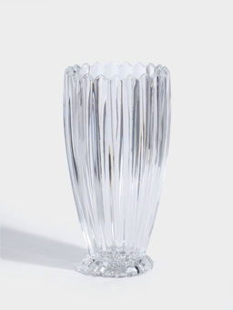 Ваза стекло настольная "Остин" полосы, 22х11 см, прозрачный