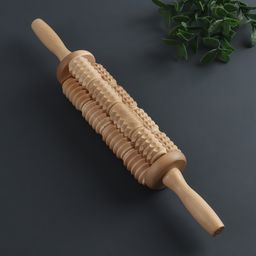 Массажёр для спины Кукуруза, d = 6,5 42 см, деревянный