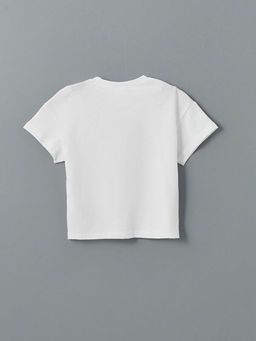 Bisiklet Yaka Bask?l? K?sa Kollu Erkek ?ocuk ?ortlu Pijama Tak?m?