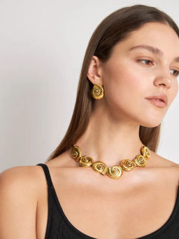 Infinity / Серьги жен. Dune золотистый