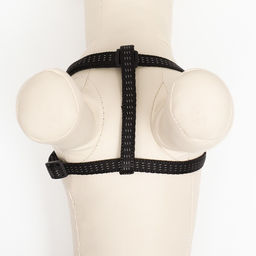 Комплект двухслойный, поводок 130 х 1 см, ОГ 25-38 см, чёрный - Пижон фото 6