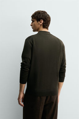 WOOL KNIT POLO SHIRT - Zara фото 10
