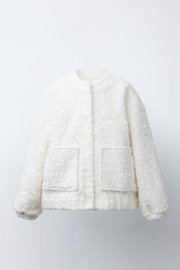 SEQUIN BOMBER JACKET