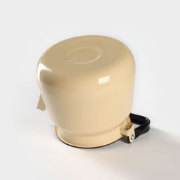 Чайник эмалированный, 3.5 л, без деколи, цвет бежевый