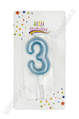 Свечи праздничные "3" (SF-7831) №40