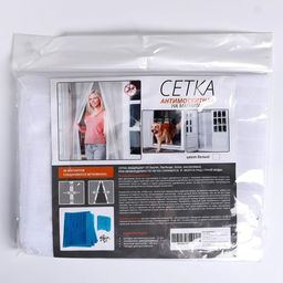 Сетка москитная для дверей, 100×210 см, на магнитах, белая