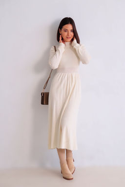 Martichelli Платье вязаное молочное  фото 5