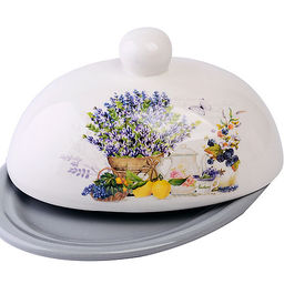 60192 Масленка с крышкой 17,8х13,3х9,8см 2 пр Утренняя свежесть доломит LR (х24) - Mayer&boch фото 3