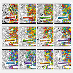 Светоч 48К37 Комплект тетрадей со справочным материалом Скучно не будет!, выборочный лак, A5 48 л. 12 шт. на скобе 65 г/кв.м , белизна 100 % , клетка/линия 01053 12 предметов