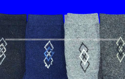 Цена за 12 пар.Термоноски мужские собачья шерсть Ромбики арт. 1602-1