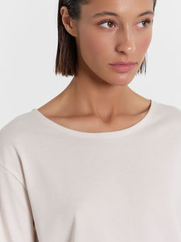 Джемпер женский в бело-бежевом цвете белый песок 122768 - Mark formelle фото 5