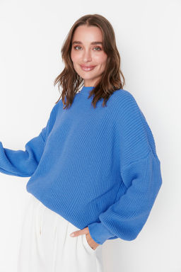 Vizon Genis Kal?p Basic Triko Kazak TWOAW23KZ01448 - Trendyolmilla фото 36