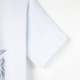 Футболка женская MINAKU с фирменным принтом, белая, размер 42