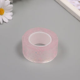 Клейкая нано-лента декоративная силикон «Сияние. Розовый», 3 см, дл. 3 м, 6.8×6.8×3 см